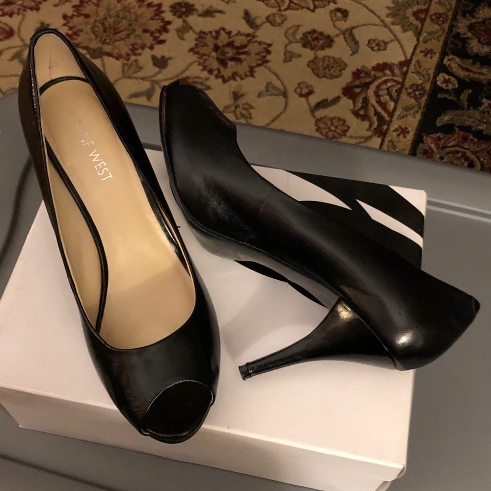 Nine West open toe heels